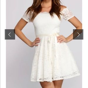 White lace dress